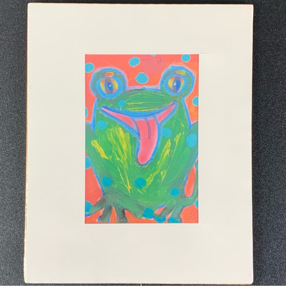 NWOT Victor Kinza official “Frog” print/lithography.